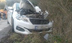 Mudanya'da trafik kazası 2 kişi yaralandı