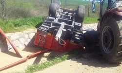 Bandırma'da kamyonla çarpışan traktörün sürücüsü yaralandı