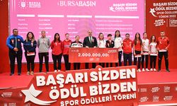 Bursa'da Başarılı sporculara ödül yağdı