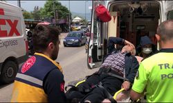 Bandırma'da motosikletten düşen sürücü yaralandı