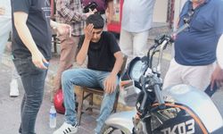Bandırma'da taksinin çarptığı motosikletin sürücüsü yaralandı