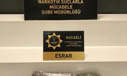 Kocaeli'de 1 kilo 200 gram esrar ele geçirildi