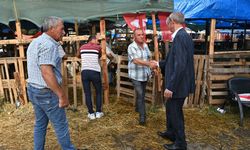 Süleymanpaşa Belediye Başkanı Uzunlar, kurban pazarını ziyaret etti