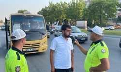 Bakırköy'de sivil trafik ekiplerinden yolcu minibüslerine denetim