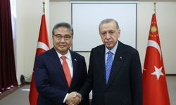 Cumhurbaşkanı Erdoğan, Güney Kore Dışişleri Bakanı Jin'i kabul etti