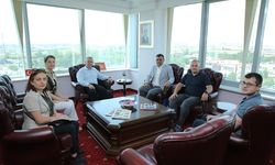 Eller Belediye Başkanı Adnan Yıldız, Rektör Tabakoğlu'nu ziyaret etti