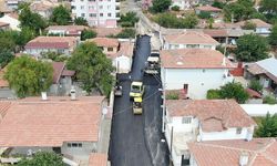 Edirne'de altyapı çalışması tamamlanan yollar asfaltlanıyor