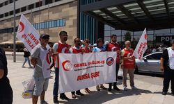 Sağlık Çalışanları Eylemlerinin Son Gününde Bursa Şehir Hastanesi Önünde!