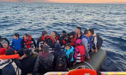 Çanakkale açıklarında 58 düzensiz göçmen yakalandı