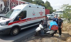 Kocaeli'de devrilen motosikletin sürücüsü yaralandı