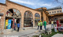 Bursa'da Tarihi Çarşı ve Hanlar Bölgesi'nde Büyük Restorasyon Projesi Devam Ediyor