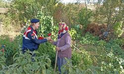 Edirne'de jandarma ekipleri Dünya Kadın Çiftçiler Günü'nü kutladı