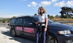 İngiliz meslektaşıyla kansere dikkat çekmek için pedal basan Kıbrıs Türkü polis Bilecik'te mola verdi