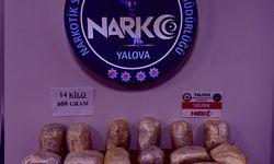 Yalova'da 14 kilogram uyuşturucu ele geçirildi