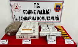 Edirne'de çok miktarda gümrük kaçağı tütün ürünü ele geçirildi