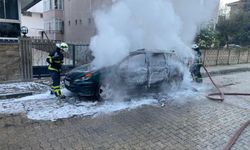Lüleburgaz'da otomobil yangını