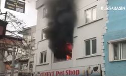 Osmangazi'de Çıkan Apartman Yangını Büyük Paniğe Sebep Oldu