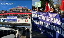 Bursa Staj ve Çırak Mağdurları Derneği, Kartal Meydanı'nda Mitinge katıldı