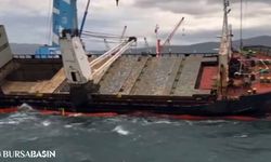 Gemlik Limanında Yan Yatan Gemi, Hızlı Müdahale İle Kurtarıldı
