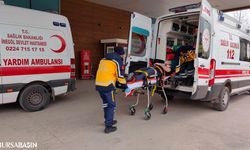 Bursa'da İnşaat İşçisi Kaza Geçirerek Hastaneye Kaldırıldı
