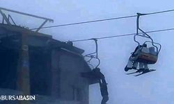 Uludağ'da Telesiyej Korkusu: Genç Havada Asılı Kaldı