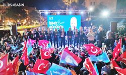 Bursa'da Başkan Alinur Aktaş'a Kalabalık Karşılama