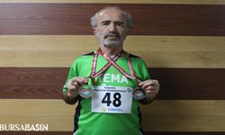 Bursalı 78 Yaşındaki Atlet Ali Turan, 2 Gümüş Madalya Aldı