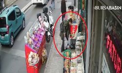 Bursa'da Zeytin Hırsızı Kadın Güvenlik Kamerasında