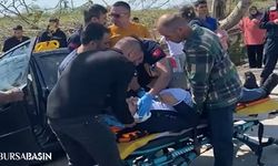 Bursa'da Kaza: Sulama Kanalına Düşen Araçta 2 Yaralı