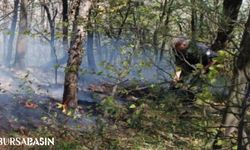 Uludağ'daki Yangınla Mücadele Görüntüleri Paylaşıldı