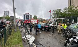 Levent'te Dehşet saçan zincirleme trafik kazası