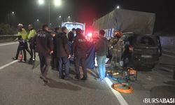 Bursa'da Tıra Çarpan Araç Sürücüsü Hayatını Kaybetti