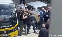 Nilüfer'de Minibüs ve Otomobil Arasında Yol Verme Kavgası