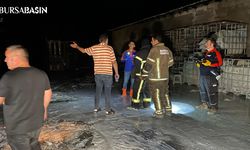 Bursa Kestel'de Fabrika Yangını Söndürüldü