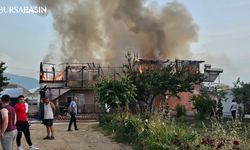 Orhangazi'de İşçilerin Kaldığı Ev Yangında Küle Döndü