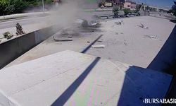 İnegöl'de Otomobil Duvara Çarptı, Fabrika Bahçesine Uçtu: 3 Yaralı