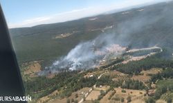 Keles'te Uludağ Yamaçlarında Çıkan Yangın Kontrol Altına Alındı