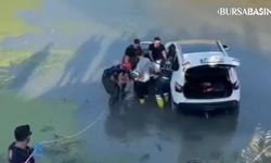 Nilüfer'de Cip Dereye Uçtu: Sürücü Kurtarıldı