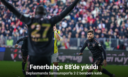 Trendyol Süper Lig'de Samsunspor ve Fenerbahçe 2-2 Berabere Kaldı