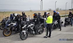 Bursa-İzmir Yolunda Motosiklet Denetimi