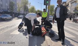 İnegöl’de motosiklet kazası: 2 genç yaralı