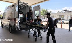 İnegöl’de çatıdan düşen kadın hastaneye kaldırıldı