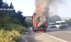 Hayvan dolu kamyon Alev Alev Yandı!