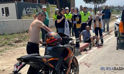 İnegöl’de motosiklet ve bisiklet çarpıştı: 2 yaralı