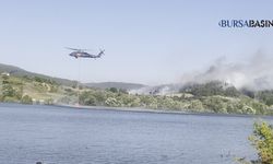 Orhaneli’de Orman Yangınına Müdahale Sürüyor