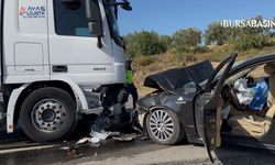 İznik’te otomobil ile tır çarpıştı: 1 ölü, 2 ağır yaralı