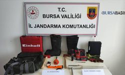 İnegöl’de Eski Kilise Bölgesinde Kaçak Kazıya Suçüstü