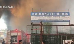 Bursa’da Geri Dönüşüm Tesisinde Alev Alev Yangın