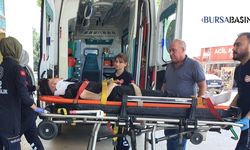 İnegöl’de Motosiklet Durağa Çarptı