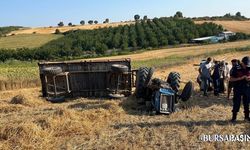 Mustafakemalpaşa’da Traktör Kazası